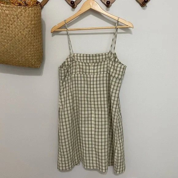 Topshop Beige Checkered Dress - Picture 4 of 6